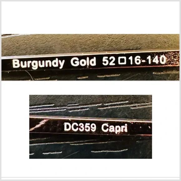 Elegant Cat Eye Full Rim Glasses Burgundy and Gold. - Picture 10 of 10